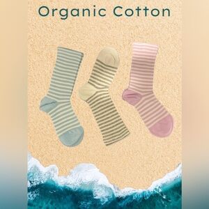 🆕Kids |  Girls | Organic Cotton 3/pk Socks